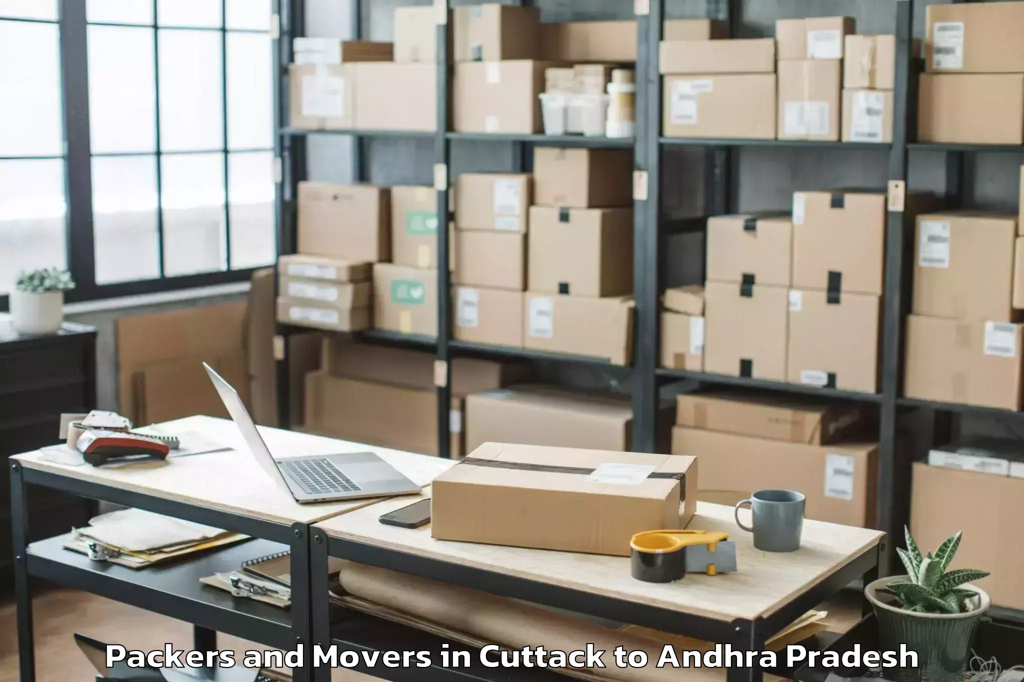 Affordable Cuttack to Butchayyapeta Packers And Movers